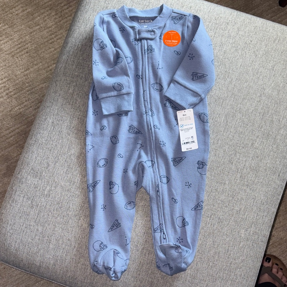 Carter's Blue Kids Pajama Footie